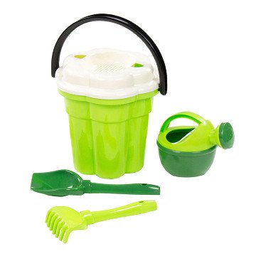 Cavallino Safari XL Classic Bucket Set with Watering Can Green, 4 pcs.