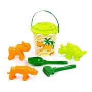 Cavallino Safari XL Bucket Set with Sand Moulds, 7pcs.