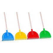 Cavallino Plastic Rake with Wooden Handle Color, 38cm