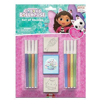 Gabby's Dollhouse Stamp Set, 11 pcs.