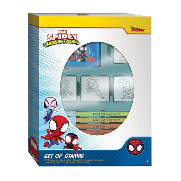 Spidey Stempelset met 4 Stempels