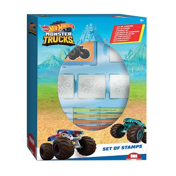 Hot Wheels Stempelset met 4 Stempels