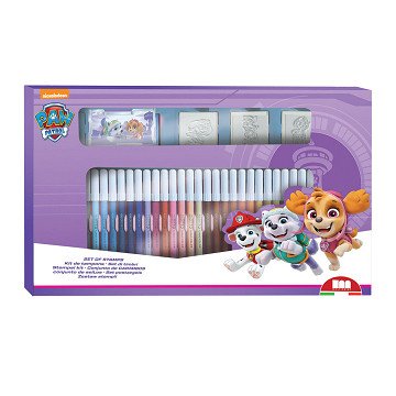 PAW Patrol Skye Coloring Set with Stamps, 41 pcs.