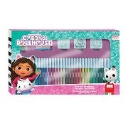 Gabby's Dollhouse Coloring Set with Stamps, 41 pcs.