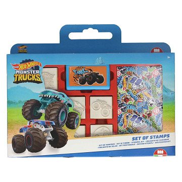 Hot Wheels Kleurset met Stempels, 41dlg.