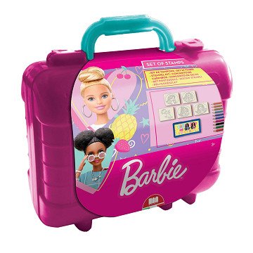 Barbie Reis Stempel- en Kleurkoffer