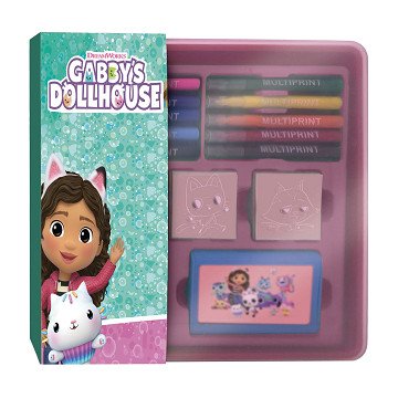 Gabby's Dollhouse Stamps and Felt-tip Pens Set in Storage Box