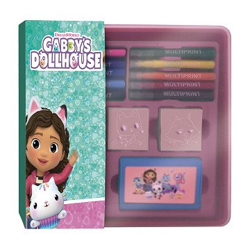 Gabby's Dollhouse Stempeln und Filzstift-Set in Aufbewahrungsbox