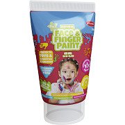 Natural Face & Fingerpaint Tube - Red, 65ml