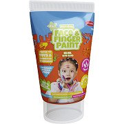 Natural Face & Fingerpaint Tube - Oranje, 65ml