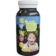 Natural Face & Fingerpaint Fles - Zwart, 250ml