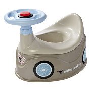 BIG Baby Potty Potty with Handlebar Grey