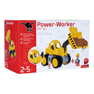 BIG Power Worker Midi Wheel Loader Shovel with Figure