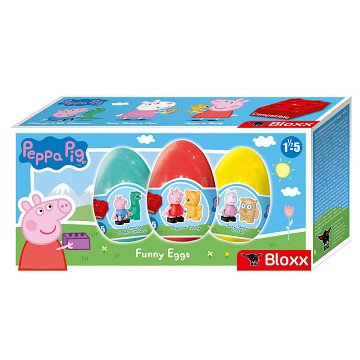 PlayBIG Bloxx Peppa Pig Funny Egg, Set of 3