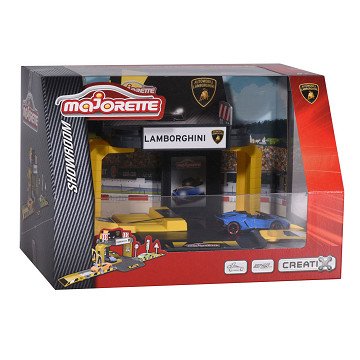 Majorette Creatix Lamborgini Showroom with Car