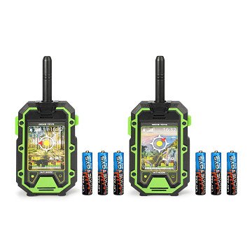 Walkie Talkie Black/Green, 400mtr.