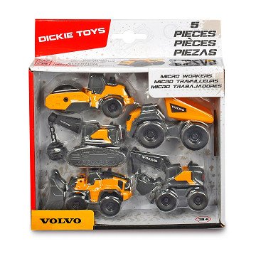 Dickie Volvo Micro Work Vehicles, 5 pcs.