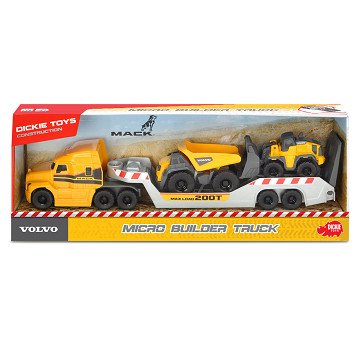 Dickie Volvo Micro Transporter with Work Vehicles
