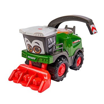 Glücklicher Fendt-Traktor mit Frontlader
