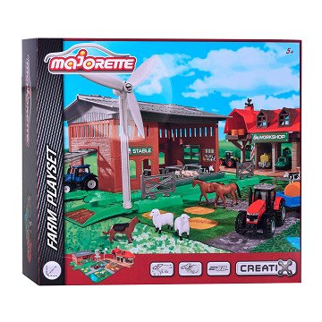 Majorette Creatix Farm mit Fahrzeugen
