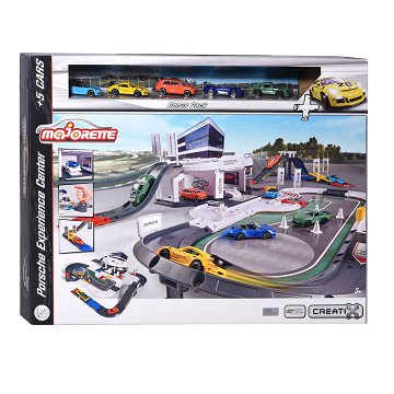 Majorette Porsche Erlebniszentrum mit Fahrzeugen