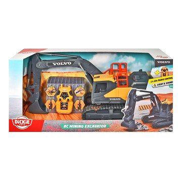 Dickie RC Volvo Mini Excavator Bestuurbare Graafmachine