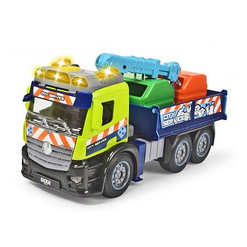 Dickie Action Truck - Recycle Vrachtwagen met Bakken