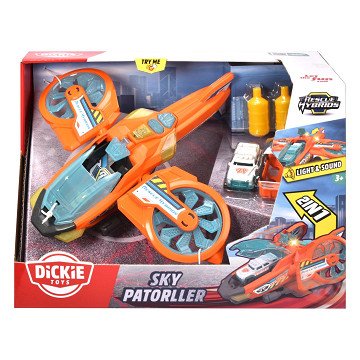 Dickie Sky Patroller Helicopter with Car