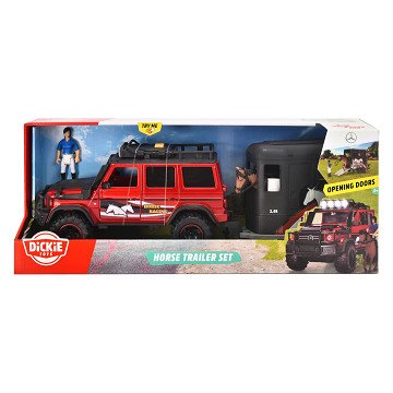 Dickie Jeep with Horse Trailer Playset