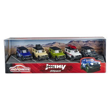 Majorette Suzuki Jimmy Auto's Giftpack, 5st.