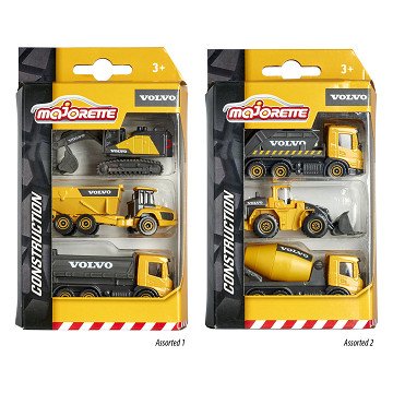 Majorette Volvo Work Vehicles, 3 pcs.