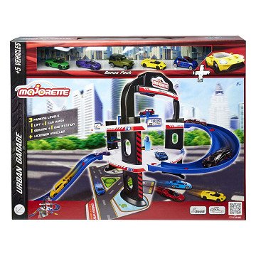 Majorette Urban Garage with 5 Cars