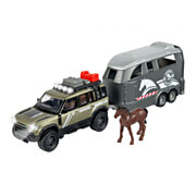 Majorette Land Rover with Horse Trailer