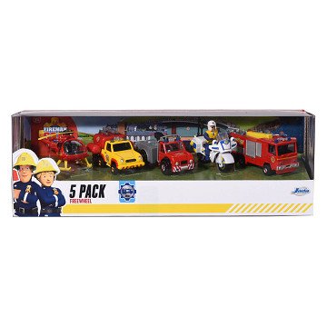 Dickie Fireman Sam Vehicles, 5-Pack