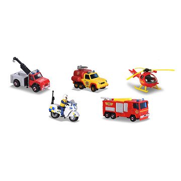 Dickie Fireman Sam Vehicles, 5-Pack