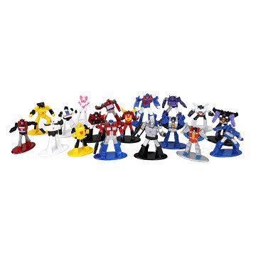 Jada Toys Transformers Nano Wave 1 Spielfiguren, 18 Stück.