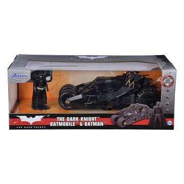 Jada Batman The Dark Knight met Batmobile Auto 1:24