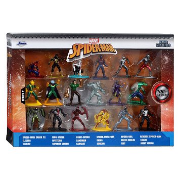 Jada Marvel Spiderman Wave 7 Set, 18st.