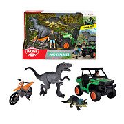 Dickie Toys - Dino Hunter - Véhicule de chasse aux dinosaures