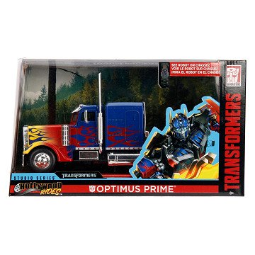 Jada Die-Cast Transformers T1 Optimus Prime Truck 1:24