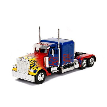 Jada Die-Cast Transformers T1 Optimus Prime Truck 1:24
