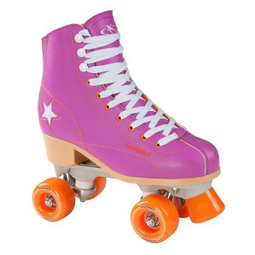 HUDORA Disco Roller Skates Purple/Orange, size 38