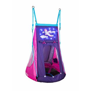 HUDORA Nestschaukel Pony mit Zelt LED