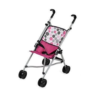 Hauck Puppenbuggy Pink mit Punkten