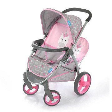 Hauck Twin Puppenwagen Einhorn