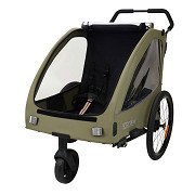 Bicycle trailer with rain cover