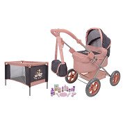 Puppenwagen-Spielset - 18-teilig.