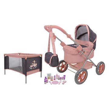 Puppenwagen-Spielset - 18-teilig.