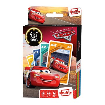 Cars 4in1 Shuffle Card Game