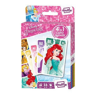 Dinsney Prinses  4in1 Shuffle Kaartspel